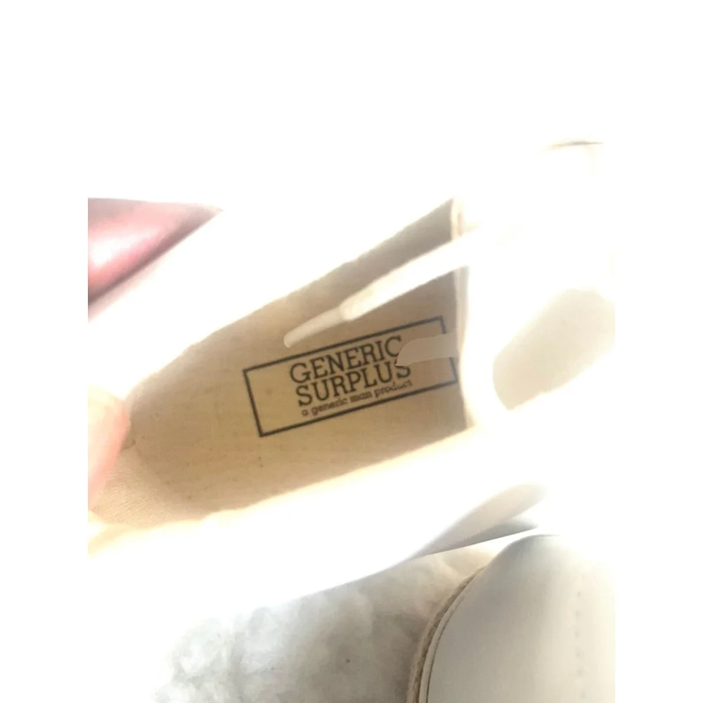 Generic Surplus Wharf white leather chukka-style shoes men size 9.5